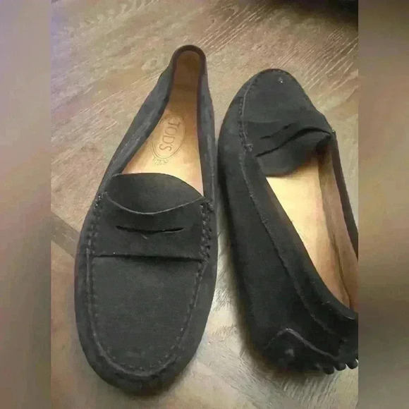Tod's Suede Driver Penny Loafers size 38.5 - Picture 3 of 8